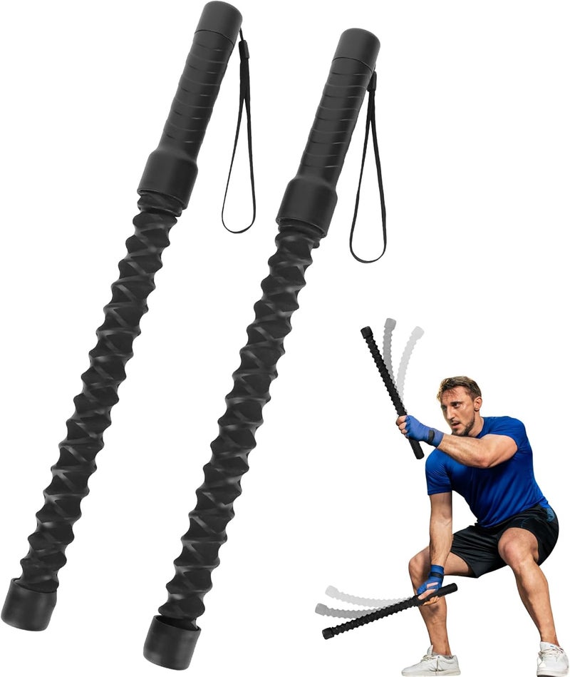 ASIEIT Ropeless Battle Ropes for Home Gym, Lightweight Battle Rope for Fitness Beginners, Portable Workout Ropes for Working Out, Durable Exercise Rope for Home Workout - 2PCS - Image 1